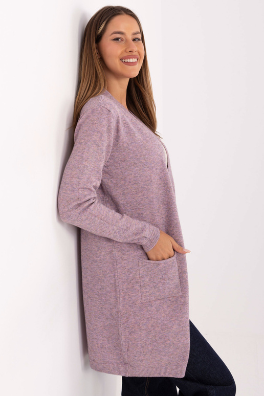 Kardigan tmavě růžový