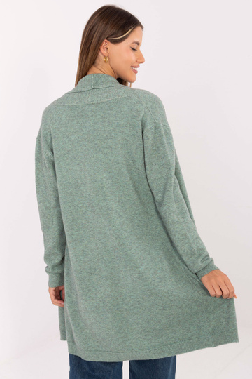 Mátová barva kardigan 2