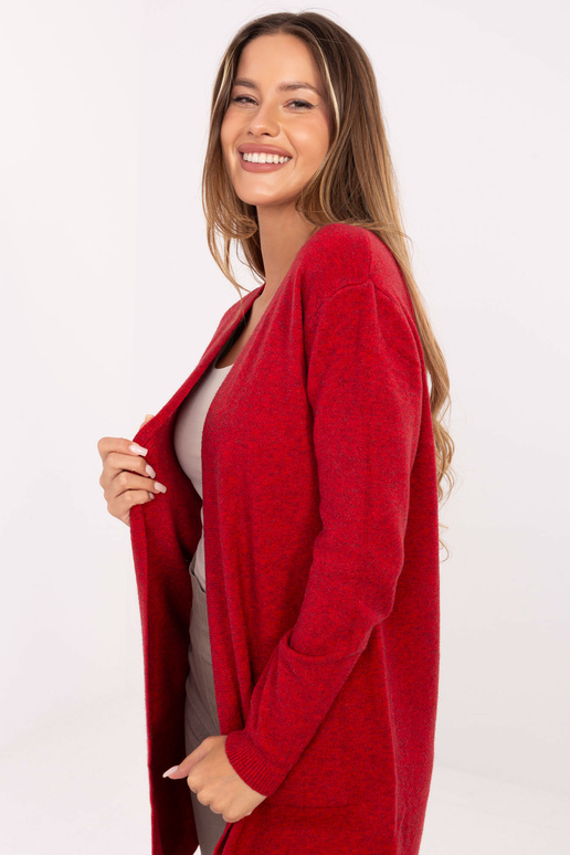 Červený kardigan