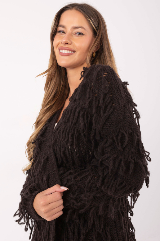 Svetr tmavě hnědé barvy