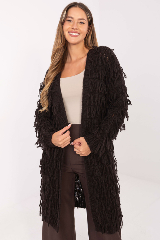 Svetr tmavě hnědé barvy