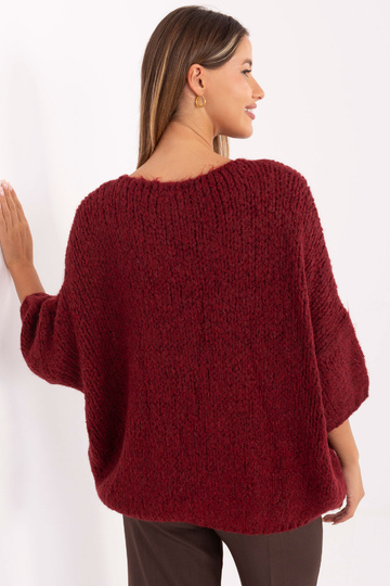 Svetr bordó barvy