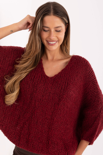 Svetr bordó barvy 2