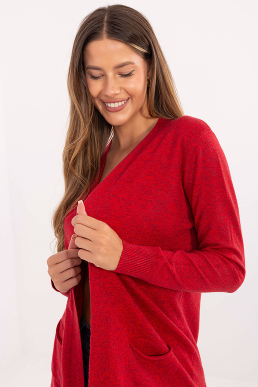 Kardigan červené barvy