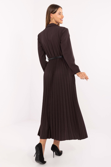Tmavě hnědé šaty 2