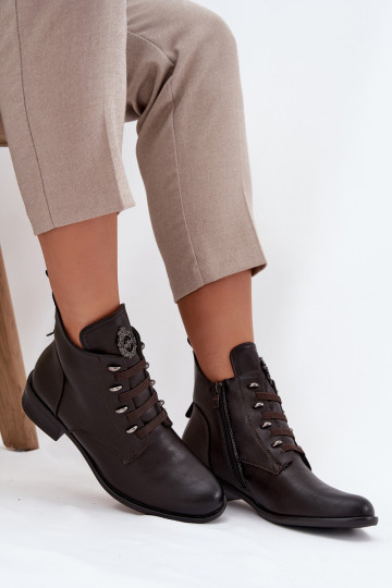  Dřeváky zateplené  s ornamenty hnědá Nevalia