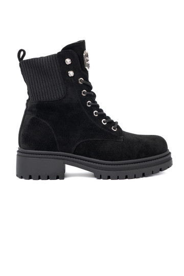 Elegantní styl Černé Dámské boty z błyszczącymi kryształkami