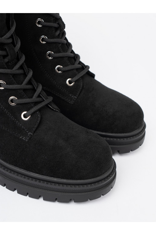 Elegantní styl Černé Dámské boty z błyszczącymi kryształkami