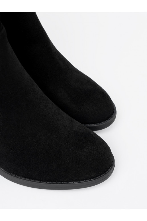 Elegantní styl boty Černé na podpatku 