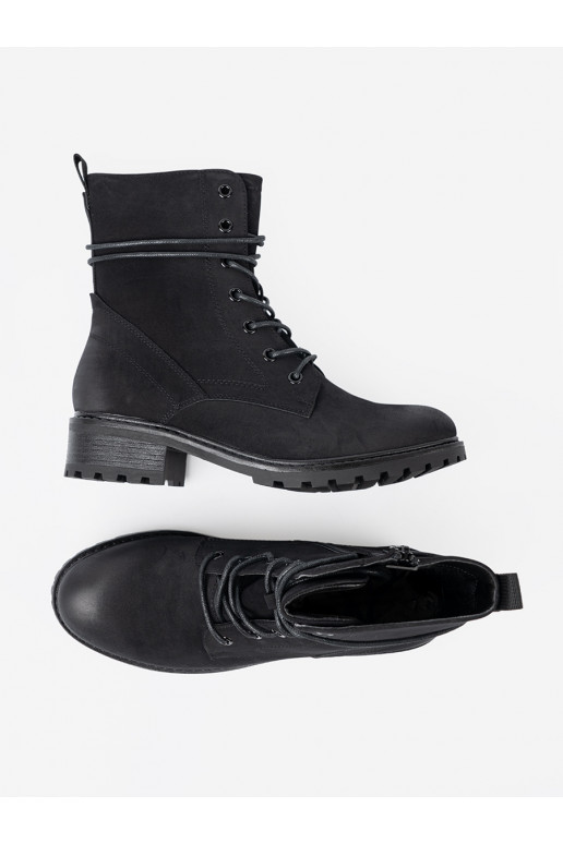  Černé Dámské boty z ozdobnym m