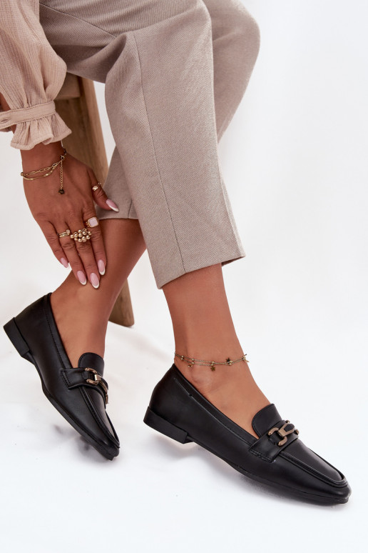 boty mokasíny  s ornamenty Černé Priscelle boty mokasíny  s ornamenty Černé Priscelle