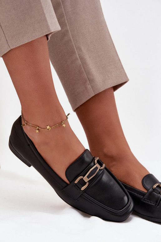 boty mokasíny  s ornamenty Černé Priscelle boty mokasíny  s ornamenty Černé Priscelle