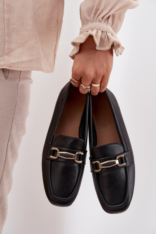 boty mokasíny  s ornamenty Černé Priscelle boty mokasíny  s ornamenty Černé Priscelle