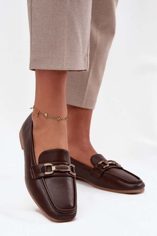 boty mokasíny  s ornamenty hnědá Priscelle boty mokasíny  s ornamenty hnědá Priscelle