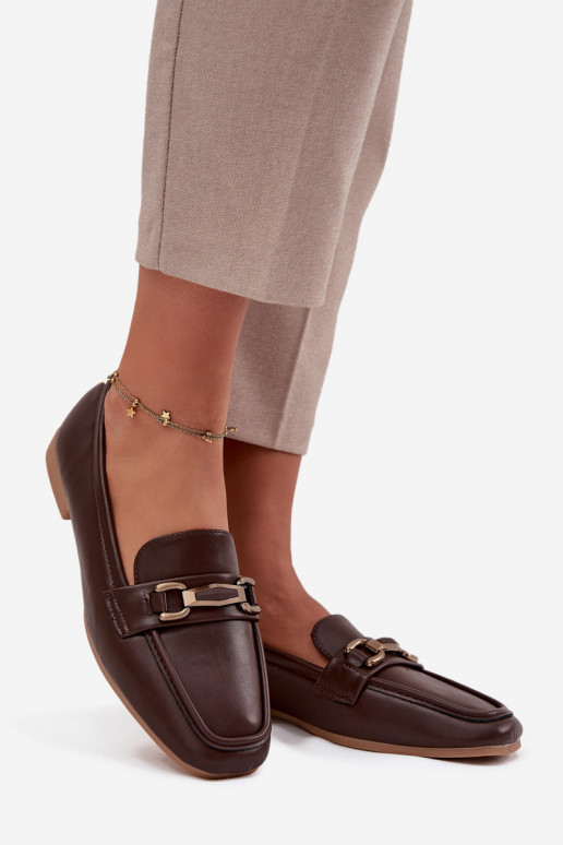 boty mokasíny  s ornamenty hnědá Priscelle boty mokasíny  s ornamenty hnědá Priscelle