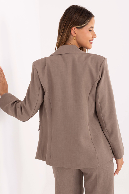 Tmavě písečná sako