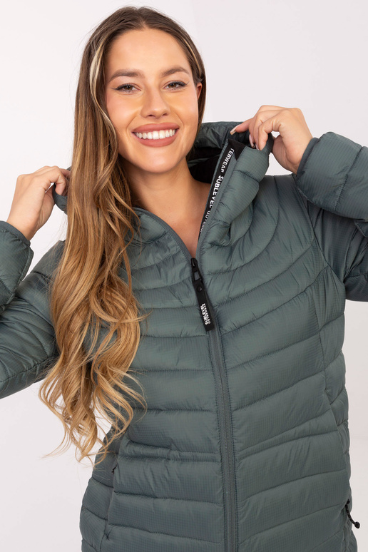 Tmavě zelená bunda