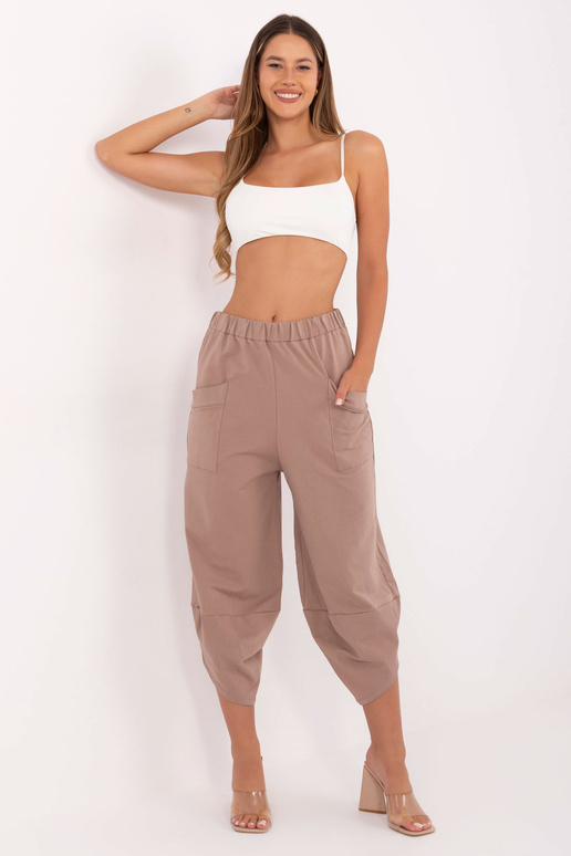 Tmavě béžové sportovní kalhoty