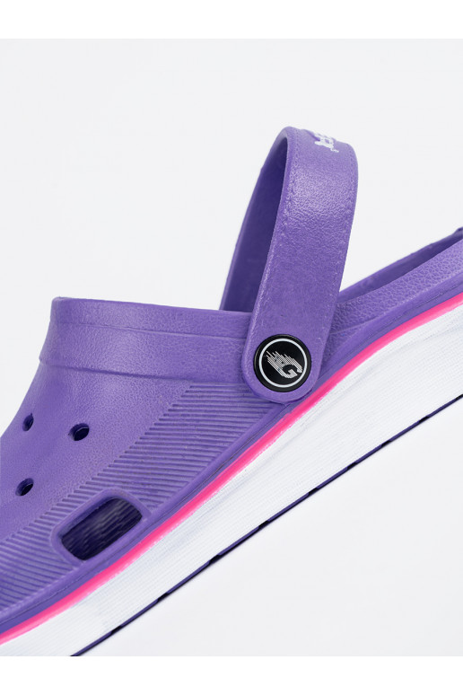 Barva fialová boty typu Crocs Barva fialová boty typu Crocs