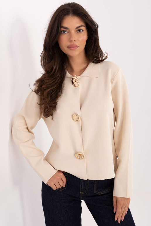 Svetle pískový svetr