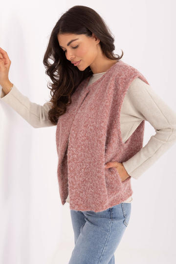 Tmavě růžová vesta 2