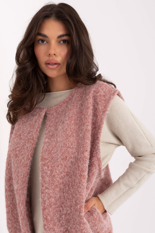 Tmavě růžová vesta