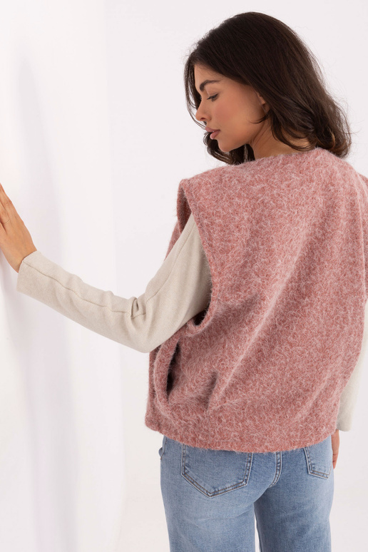 Tmavě růžová vesta