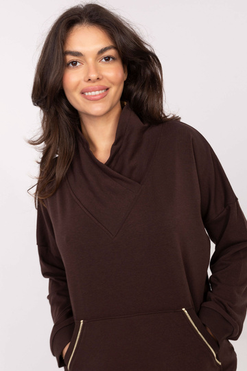 Mikina - tmavě hnědá 2