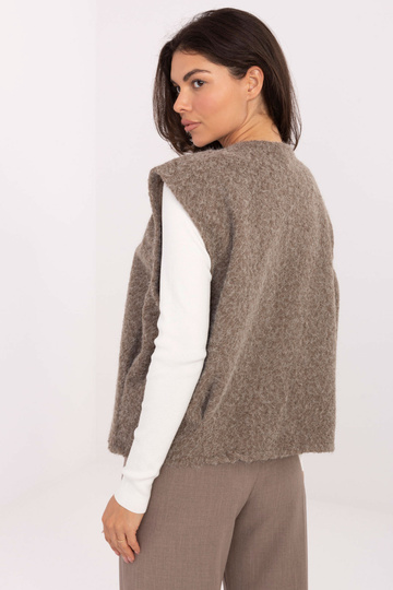 Tmavě písková vesta