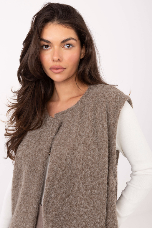 Tmavě písková vesta