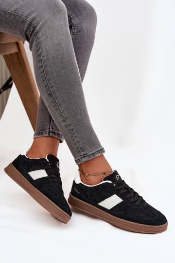 ze semiše Tenisky  Vinceza 14029 Černé