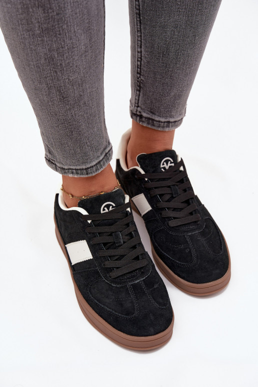 ze semiše Tenisky  Vinceza 14029 Černé