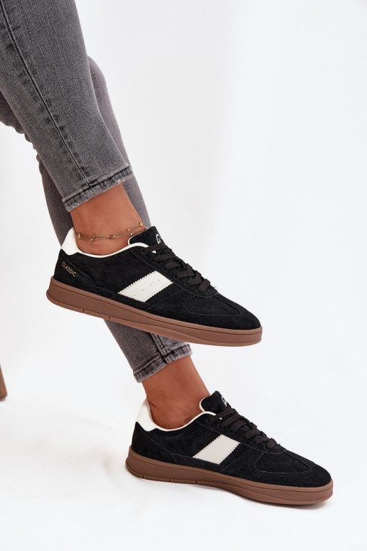 ze semiše Tenisky  Vinceza 14029 Černé