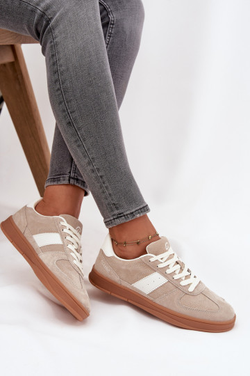 ze semiše Tenisky  Vinceza 14029 béžové