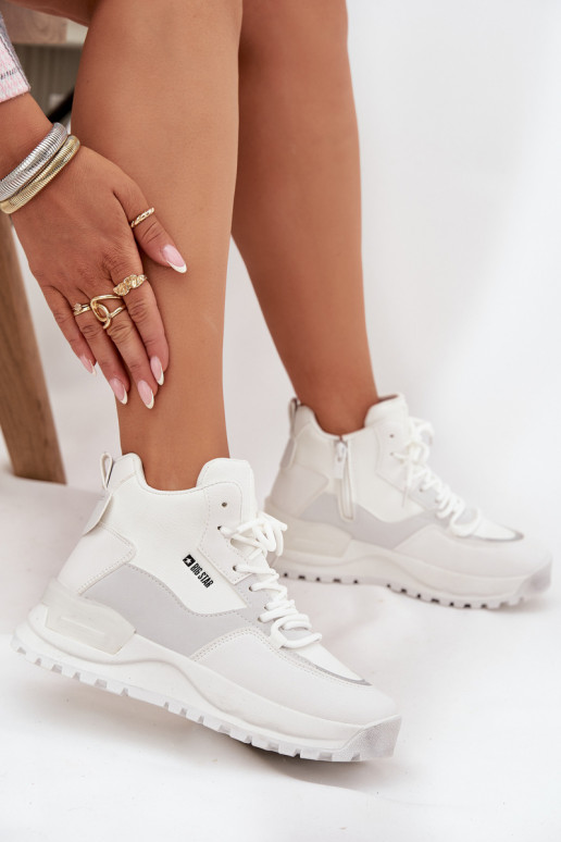 tenisky  s platformou Big Star SS274510 bílé tenisky  s platformou Big Star SS274510 bílé