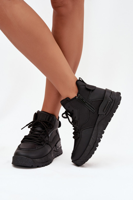 tenisky  s platformou Big Star SS274509 Černé tenisky  s platformou Big Star SS274509 Černé