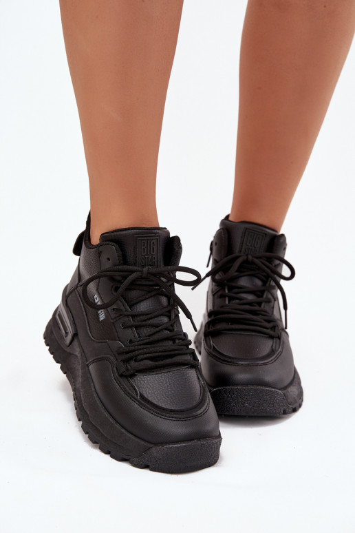 tenisky  s platformou Big Star SS274509 Černé tenisky  s platformou Big Star SS274509 Černé