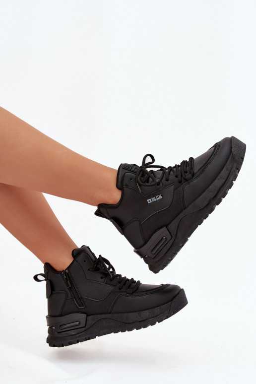 tenisky  s platformou Big Star SS274509 Černé tenisky  s platformou Big Star SS274509 Černé