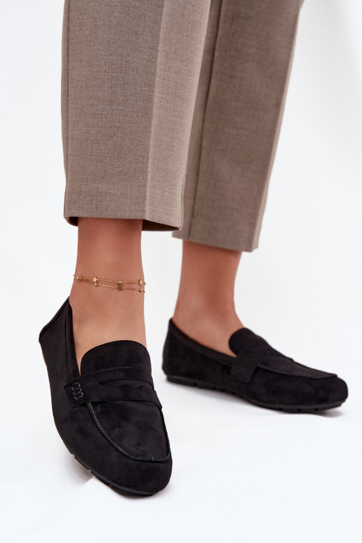 mokasíny Dámské mokasíny Ploché boty Černé Roseline mokasíny Dámské mokasíny Ploché boty Černé Roseline