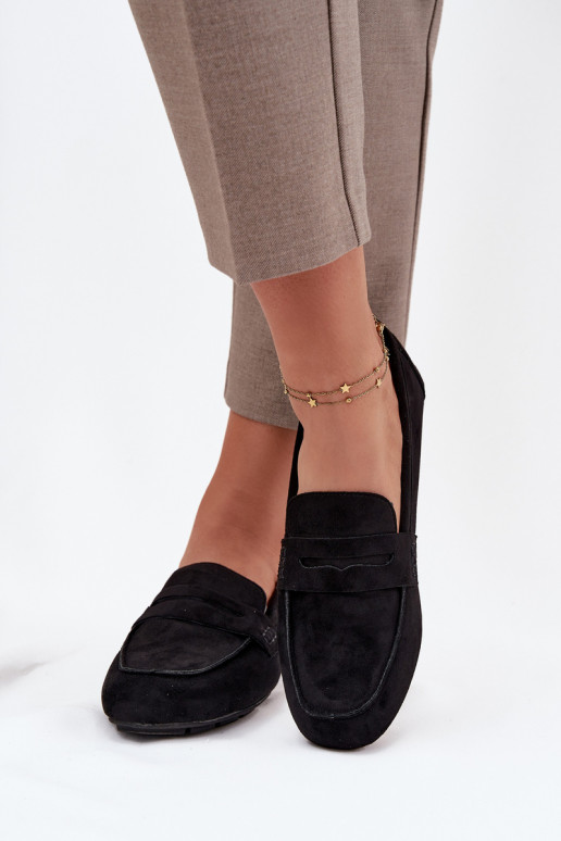 mokasíny Dámské mokasíny Ploché boty Černé Roseline mokasíny Dámské mokasíny Ploché boty Černé Roseline