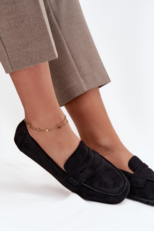 mokasíny Dámské mokasíny Ploché boty Černé Roseline mokasíny Dámské mokasíny Ploché boty Černé Roseline