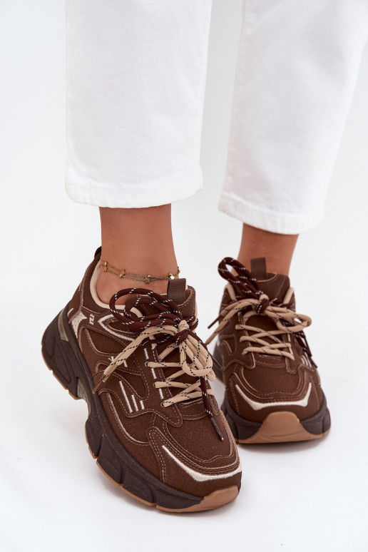 tenisky Tenisky  Z Podwójnym m Czekoladowe Annelie