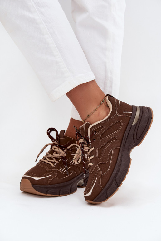 tenisky Tenisky  Z Podwójnym m Czekoladowe Annelie