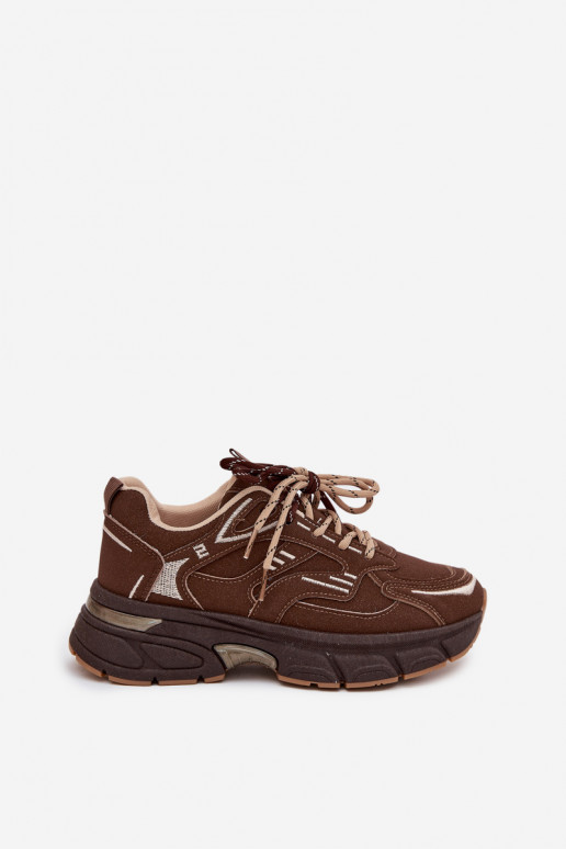 tenisky Tenisky  Z Podwójnym m Czekoladowe Annelie