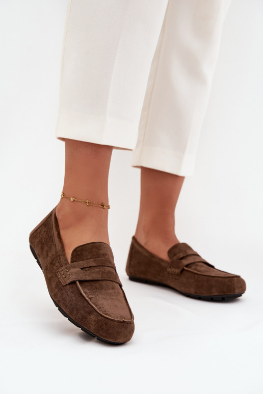 mokasíny Dámské mokasíny Ploché boty khaki Roseline mokasíny Dámské mokasíny Ploché boty khaki Roseline