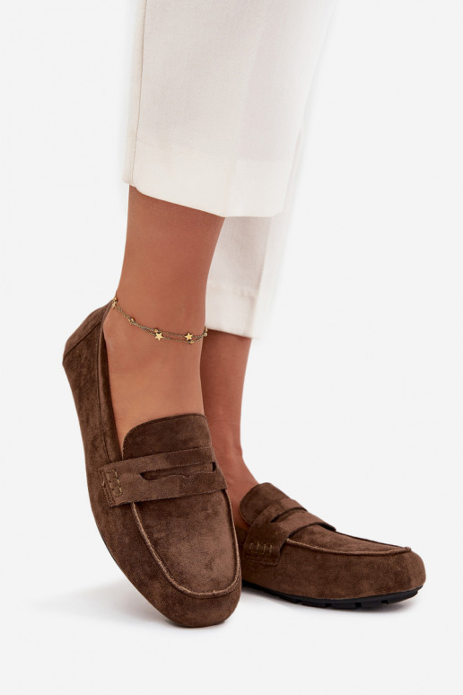 mokasíny Dámské mokasíny Ploché boty khaki Roseline mokasíny Dámské mokasíny Ploché boty khaki Roseline