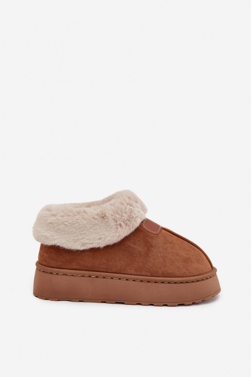 Sněhule  s platformou s kožešinou hnědáCalyra Sněhule  s platformou s kožešinou hnědáCalyra