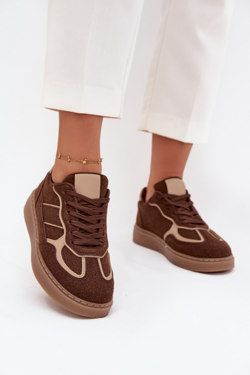  Tenisky  hnědá Brenelle