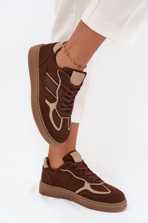  Tenisky  hnědá Brenelle