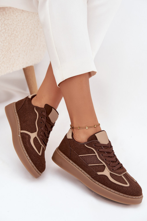  Tenisky  hnědá Brenelle